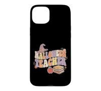 Custodia per iPhone 15 Plus Groovy Retro Witch Hat Fall Halloween Teacher