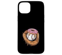 Custodia per iPhone 15 Plus Guanto da baseball Donut Dessert Fun