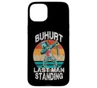 Custodia per iPhone 15 Plus Guerriero medievale vintage Buhurt pieno contatto