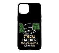 Custodia per iPhone 15 Plus Hacker etico quelli con un White Hat Cybersecurity
