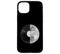 Custodia per iPhone 15 Plus Half Moon Vinyl Record Design - Music Lover Lunar Graphic