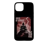 Custodia per iPhone 15 Plus Halloween Haunted House Of Horrors Entra a tuo rischio e pericolo