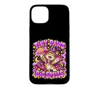 Custodia per iPhone 15 Plus Halloween Tiny Paws Big Spells Cute Wizard Cat Magic Spell