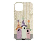 Custodia per iPhone 15 Plus Halloween Tre Fantasmi Divertimento