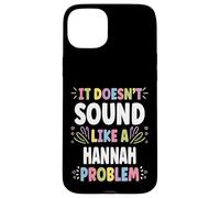 Custodia per iPhone 15 Plus HANNAH Personalized Women's Gift Custom HANNAH