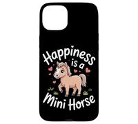 Custodia per iPhone 15 Plus Happiness is a mini cavallo pony amante miniatura cavallo ragazze