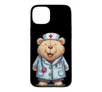 Custodia per iPhone 15 Plus Happy Doc Teddy Bear - Costume grafico