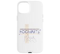 Custodia per iPhone 15 Plus Harry Potter Hogwarts Castle Line Drawing