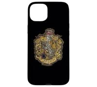 Custodia per iPhone 15 Plus Harry Potter Hufflepuff Knitted Patch Damaged
