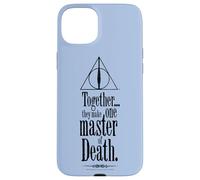 Custodia per iPhone 15 Plus Harry Potter Together They Make One Master of Death