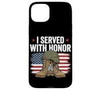 Custodia per iPhone 15 Plus Ho servito con onore Veteran Women Military Pride Patriotic