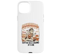 Custodia per iPhone 15 Plus Hobby Runner Suffer Marathon Ironic Citazione