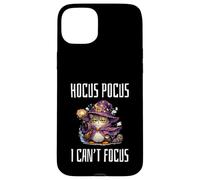 Custodia per iPhone 15 Plus Hocus Pocus I Can't Focus Funny ADHD Cat Saying Humor