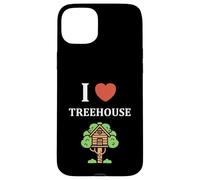 Custodia per iPhone 15 Plus Home Nature tree house minimalist simple i love treehouse