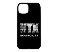 Custodia per iPhone 15 Plus HTX City of Houston Skyline Art Downtown Texas Souvenir Gift