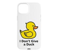 Custodia per iPhone 15 Plus I Don't Give a Duck, Cool Yellow Duck Illustration Graphic