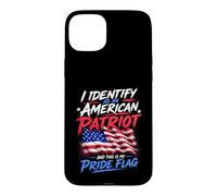 Custodia per iPhone 15 Plus I Identify As An American Patriot And This Is My Pride Flag