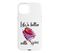 Custodia per iPhone 15 Plus I Like My Books Spicy Book Merch,Life is Better with Spice
