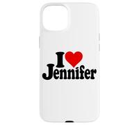 Custodia per iPhone 15 Plus I LOVE HEART JENNIFER JEN JENNY NOME SU UN TEE