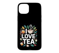 Custodia per iPhone 15 Plus I Love Tea Leafy Tazze Aroma Fans