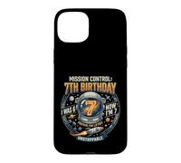 Custodia per iPhone 15 Plus I Was 6 Now Im 7 Astronaut Outer Space Birthday Kids Gear