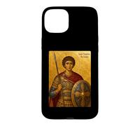 Custodia per iPhone 15 Plus Icona ortodossa di San Teodoro il Soldato