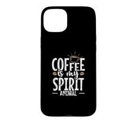 Custodia per iPhone 15 Plus Il caffè è il mio spirito Animale Caffeina