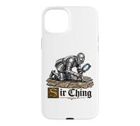 Custodia per iPhone 15 Plus Il cavaliere Sir Ching con la lente d'ingrandimento trova la