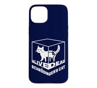 Custodia per iPhone 15 Plus Il gatto di Double Schrodinger Dead & Alive Quantum Physics