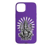 Custodia per iPhone 15 Plus Il saggio yoga indù di Ganesha