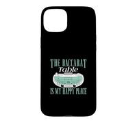 Custodia per iPhone 15 Plus Il tavolo del Baccarat è il mio posto felice Giocatori di Baccarat divertenti