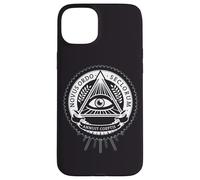 Custodia per iPhone 15 Plus illuminati tutti gli occhi vedenti cospirazione illusione piramide