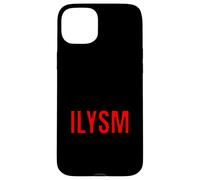 Custodia per iPhone 15 Plus ILYSM Retro 80s Text Slang Significativo Design Minimale