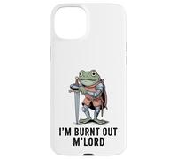 Custodia per iPhone 15 Plus Im Burnt Out MLord Funny Knight Frog Meme Boys Men Sarcastic