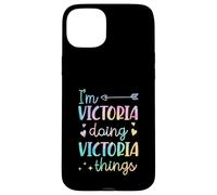 Custodia per iPhone 15 Plus I'm Victoria Doing Victoria Things Nome personalizzato