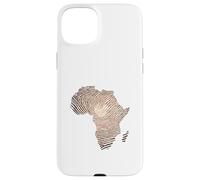 Custodia per iPhone 15 Plus Impronta digitale dell'Africa della melanina