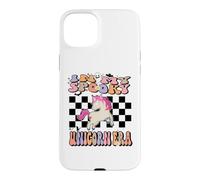 Custodia per iPhone 15 Plus In My Spooky Unicorn Era Groovy Halloween Animals Costume