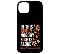 Custodia per iPhone 15 Plus In This Family Nobody Fights Alone Kidney Cancer Awareness