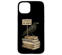 Custodia per iPhone 15 Plus In With The Banned Books Crow Book Lover Bibliophile Reading