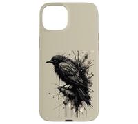 Custodia per iPhone 15 Plus Inkstorm Crow Silenzio davanti alla caw