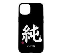 Custodia per iPhone 15 Plus Innocenza/Pure Kanji giapponese Lettera Giappone Simbolo Estetico
