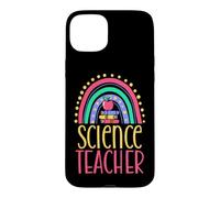 Custodia per iPhone 15 Plus Insegnante di scienze Bohemian Rainbow Estetica sana