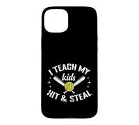 Custodia per iPhone 15 Plus Insegno ai miei figli Hit & Rubare Softball Mom