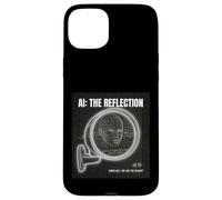 Custodia per iPhone 15 Plus Intelligenza Artificiale Mirror Dati Self Cyberpunk AI grande
