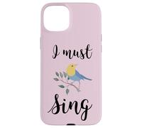 Custodia per iPhone 15 Plus Io devo cantare canto uccello canto