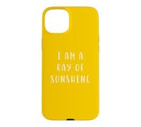 Custodia per iPhone 15 Plus Io sono un raggio di sole Dichiarazione motivante Inspiring