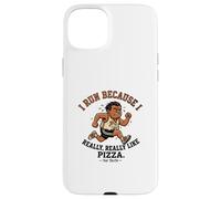 Custodia per iPhone 15 Plus Ironico Runner Gift Marathon Suffer and Pizza