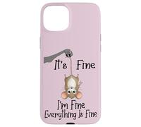 Custodia per iPhone 15 Plus It's fine I'm fine everything is fine funny Cute Mouse Rat
