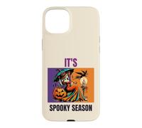 Custodia per iPhone 15 Plus It's Spooky Season, arte retrò a forma di zucca