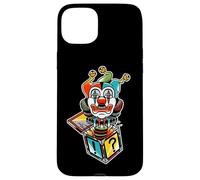 Custodia per iPhone 15 Plus Jack in the Box Clown Jester Spooky Creepy